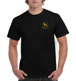 Unisex tričko Vyšívaný Precceda – Black